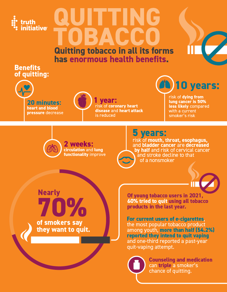 Quitting Tobacco 2024 Infographic