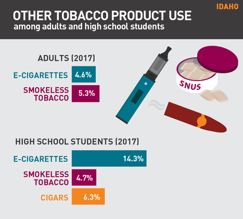 Other tobacco product use in Idaho graphic