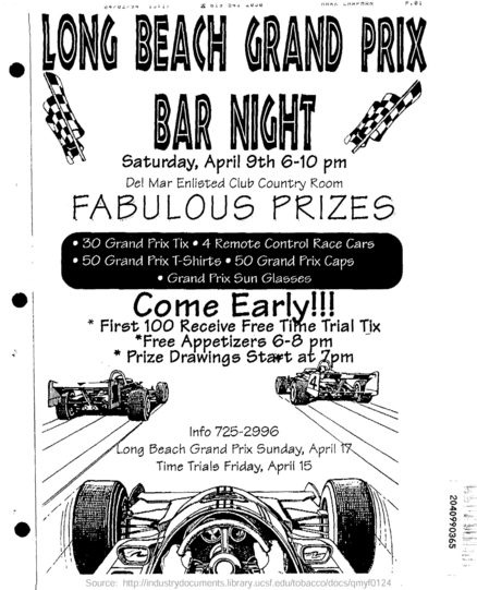 Long Beach Grand Prix Bar Night